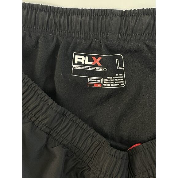 RLX Ralph Lauren Mens Black Performance Active Lined Shorts Sz Large - Picture 3 of 6